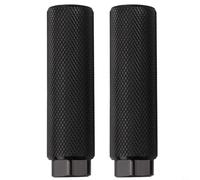 Piquets de vélo en aluminium usiné avec précision en forme de cylindre rainuré pour applications d'essieu de 9 mm et 9 mm (noir)
