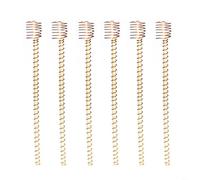 Piquets d'électroculture en cuivre pur pour plantes, 30,5 cm, kit d'antenne de jardin avec poteaux en bois, ensemble de 6 pièces pour croissance intérieure et extérieure