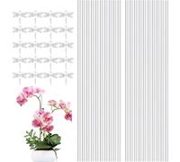 Piquets et Clips - Not Easy to Break Acrylique, Ergonomic, Stable, Support pour 20 acryliques avec grimpantes Jardin Multifonction extérieur Tulipes | Multipurpose Outdoor Indoor