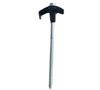 Piquets filetés coupe-vent | Accessoires de tente en acier au carbone pour le camping en plein air, la plage, les auvents, le jardin