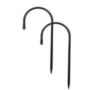 Piquets Jardin Robustes 2 Pièces Support Sol Extérieur en U pour Gouttière