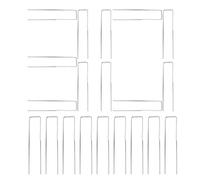 Piquets paysagers - Épingles robustes toutes saisons, piquets en U pour jardin, 30 piquets de sol, accessoire d'aménagement paysager avec design renforcé, épingles de fixation pour tente, bâche