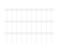 Piquets pour plantes de jardin d'extérieur avec zone d'écriture étendue en polypropylène pour étiquetage de légumes, herbes, fleurs et plantes vivaces toutes saisons (blanc)