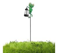 Piquets solaires de jardin | Lampe solaire étanche en forme de grenouille pour allée, figurine d'extérieur pour cour, pelouse, paysage aquatique, famille à l'extérieur