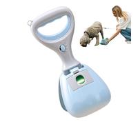 Piqueur de caca de chien - Pic de caca de chien pour animaux de compagnie, scooper de caca de chien facile | Piérateur de caca extérieur portable pour animaux de compagnie avec sac de merde intégré, s
