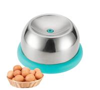 Piqueur d'œufs pour œufs durs - Outil d'ouverture d'œuf - Acier inoxydable semi-automatique en forme de coquilles d'œufs - Batteur à sténopé pour œufs durs et crus
