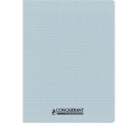 Piqûre 96 pages CONQUERANT, 24x32 cm, seyès, couv PP bleu pastel G