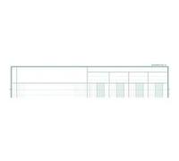 Exacompta Piqûre 32 x 25 cm — 4 colonnes, 31 lignes par page, 80 pages