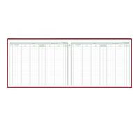 Piqûre Exacompta Registre des visites 25x32cm 25 lignes 80p G