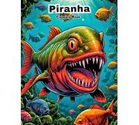 Piranha Coloring Book for Kids: Fun & Easy Amazon River Fish Art!