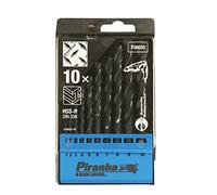 Piranha Jeu de forets à métaux HSS-R 1/2/3/4/5/6/7/8/9/10 mm
