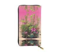 Piranha Plant Group Portefeuille en cuir à fermeture éclair, 19 x 10,4 cm de long, plusieurs compartiments et grande capacité, un bon cadeau pour les amis