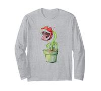 Piranha Plant Retro Video Game Art Manche Longue