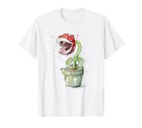 Piranha Plant Retro Video Game Art T-Shirt