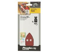 Piranha X31437 Papier abrasif Grain 60 Lot de 5