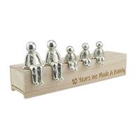 Pirantin Idée de 10e Anniversaire - 10 Ans Nous Avons Fait Une Famille 100% - Choisissez Votre Cadeau Familial (3 Enfants)