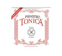Pirastro Tonica 4/4 Jeu de cordes pour violon de calibre moyen avec extrémité à bille E, cordes de qualité supérieure fabriquées avec un noyau synthétique souple fin, accessoire de remplacement pour les joueurs de violon professionnels et étudiants