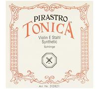 Pirastro Tonica Série E Cordes de violon Taille 4/4 Acier argenté avec boucle médium