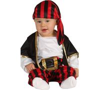 Pirat Abenteuer Set Carnaval Costume Carnaval Bébé Tenue de pirate Ensemble deux pièces garçon de bateau Casquette Ceinture Rouge Noir Design amusant, Taille : 86/92 Couleur : Noir