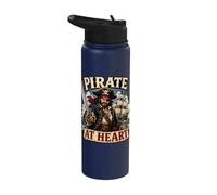 Pirate au cœur Stainless Steel Insulated Water Bottle