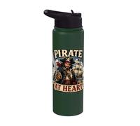 Pirate au cœur Stainless Steel Insulated Water Bottle