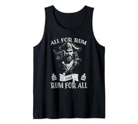 Pirate Blackbeard All For Rum For All Talk Like a Pirate Day Débardeur