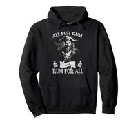 Pirate Blackbeard All For Rum For All Talk Like a Pirate Day Sweat à Capuche