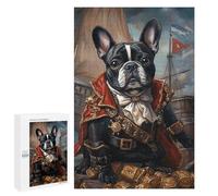 Pirate Bulldog Treasure Chest-1 Puzzle 1000 Pièces Educa Jouet en Bois Cadeau Unique Décoration Intérieure Jeu Éducatif Challenge Toy Adultes Et Enfants À Partir De 14 Ans 1000 PCS