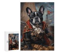 Pirate Bulldog Treasure Chest-1 Puzzle 1000 Pièces Educa Jouet en Bois Cadeau Unique Décoration Intérieure Jeu Éducatif Challenge Toy Adultes Et Enfants À Partir De 14 Ans 300 PCS