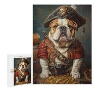 Pirate Bulldog Treasure Chest-6 Puzzle 500 Pièces Educa Jouet en Bois Cadeau Unique Décoration Intérieure Jeu Éducatif Challenge Toy Adultes Et Enfants À Partir De 14 Ans 500 PCS