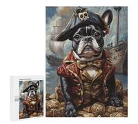 Pirate Bulldog Treasure Chest Puzzle 1000 Pièces Educa Jouet en Bois Cadeau Unique Décoration Intérieure Jeu Éducatif Challenge Toy Adultes Et Enfants À Partir De 14 Ans 500 PCS