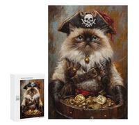 Pirate Cat Treasure Chest-14 Puzzle 1000 Pièces Educa Jouet en Bois Cadeau Unique Décoration Intérieure Jeu Éducatif Challenge Toy Adultes Et Enfants À Partir De 14 Ans 300 PCS