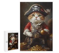 Pirate Cat Treasure Chest-27 Puzzle 1000 Pièces Educa Jouet en Bois Cadeau Unique Décoration Intérieure Jeu Éducatif Challenge Toy Adultes Et Enfants À Partir De 14 Ans 1000 PCS