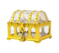 Pirate CHECE TOY BOÎTE - Box de jouet au trésor au trésor pirate | Boîte à trésors jouet, boîte de rangement au trésor au trésor, coffre de pirate décoratif amusant, transparent, maître et