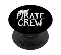 Pirate Crew Funny Team Squad Group Assorti pour Hommes, Femmes, Enfants PopSockets PopGrip Adhésif