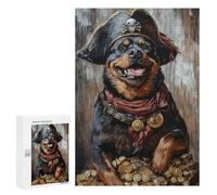 Pirate Dog Treasure Chest-100 Puzzle 300 Pièces Educa Jouet en Bois Cadeau Unique Décoration Intérieure Jeu Éducatif Challenge Toy Adultes Et Enfants À Partir De 14 Ans 300 PCS