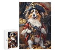 Pirate Dog Treasure Chest-102 Puzzle 1000 Pièces Educa Jouet en Bois Cadeau Unique Décoration Intérieure Jeu Éducatif Challenge Toy Adultes Et Enfants À Partir De 14 Ans 1000 PCS