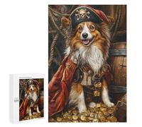 Pirate Dog Treasure Chest-103 Puzzle 1000 Pièces Educa Jouet en Bois Cadeau Unique Décoration Intérieure Jeu Éducatif Challenge Toy Adultes Et Enfants À Partir De 14 Ans 1000 PCS