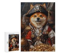 Pirate Dog Treasure Chest-105 Puzzle 1000 Pièces Educa Jouet en Bois Cadeau Unique Décoration Intérieure Jeu Éducatif Challenge Toy Adultes Et Enfants À Partir De 14 Ans 300 PCS