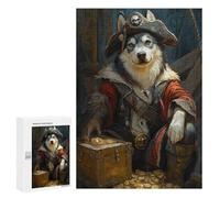 Pirate Dog Treasure Chest-111 Puzzle 1000 Pièces Educa Jouet en Bois Cadeau Unique Décoration Intérieure Jeu Éducatif Challenge Toy Adultes Et Enfants À Partir De 14 Ans 300 PCS