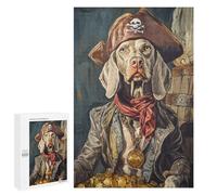 Pirate Dog Treasure Chest-115 Puzzle 1000 Pièces Educa Jouet en Bois Cadeau Unique Décoration Intérieure Jeu Éducatif Challenge Toy Adultes Et Enfants À Partir De 14 Ans 1000 PCS