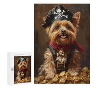 Pirate Dog Treasure Chest-123 Puzzle 1000 Pièces Educa Jouet en Bois Cadeau Unique Décoration Intérieure Jeu Éducatif Challenge Toy Adultes Et Enfants À Partir De 14 Ans 300 PCS