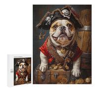 Pirate Dog Treasure Chest-21 Puzzle 1000 Pièces Educa Jouet en Bois Cadeau Unique Décoration Intérieure Jeu Éducatif Challenge Toy Adultes Et Enfants À Partir De 14 Ans 500 PCS