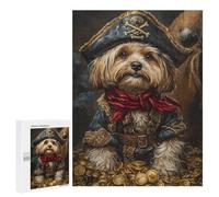 Pirate Dog Treasure Chest -3 Puzzle 1000 Pièces Educa Jouet en Bois Cadeau Unique Décoration Intérieure Jeu Éducatif Challenge Toy Adultes Et Enfants À Partir De 14 Ans 500 PCS