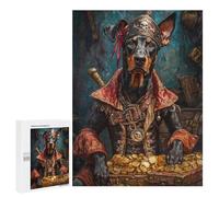 Pirate Dog Treasure Chest-41 Puzzle 1000 Pièces Educa Jouet en Bois Cadeau Unique Décoration Intérieure Jeu Éducatif Challenge Toy Adultes Et Enfants À Partir De 14 Ans 500 PCS