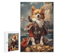 Pirate Dog Treasure Chest-48 Puzzle 1000 Pièces Educa Jouet en Bois Cadeau Unique Décoration Intérieure Jeu Éducatif Challenge Toy Adultes Et Enfants À Partir De 14 Ans 1000 PCS