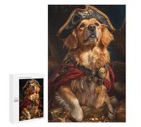 Pirate Dog Treasure Chest-52 Puzzle 1000 Pièces Educa Jouet en Bois Cadeau Unique Décoration Intérieure Jeu Éducatif Challenge Toy Adultes Et Enfants À Partir De 14 Ans 1000 PCS