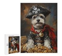 Pirate Dog Treasure Chest-76 Puzzle 1000 Pièces Educa Jouet en Bois Cadeau Unique Décoration Intérieure Jeu Éducatif Challenge Toy Adultes Et Enfants À Partir De 14 Ans 500 PCS