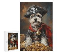 Pirate Dog Treasure Chest-76 Puzzle 1000 Pièces Educa Jouet en Bois Cadeau Unique Décoration Intérieure Jeu Éducatif Challenge Toy Adultes Et Enfants À Partir De 14 Ans 1000 PCS