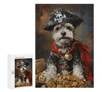 Pirate Dog Treasure Chest-76 Puzzle 1000 Pièces Educa Jouet en Bois Cadeau Unique Décoration Intérieure Jeu Éducatif Challenge Toy Adultes Et Enfants À Partir De 14 Ans 300 PCS